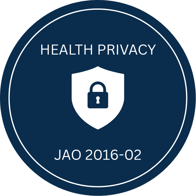 Health Privacy Code JAO 2016-02 compliance seal